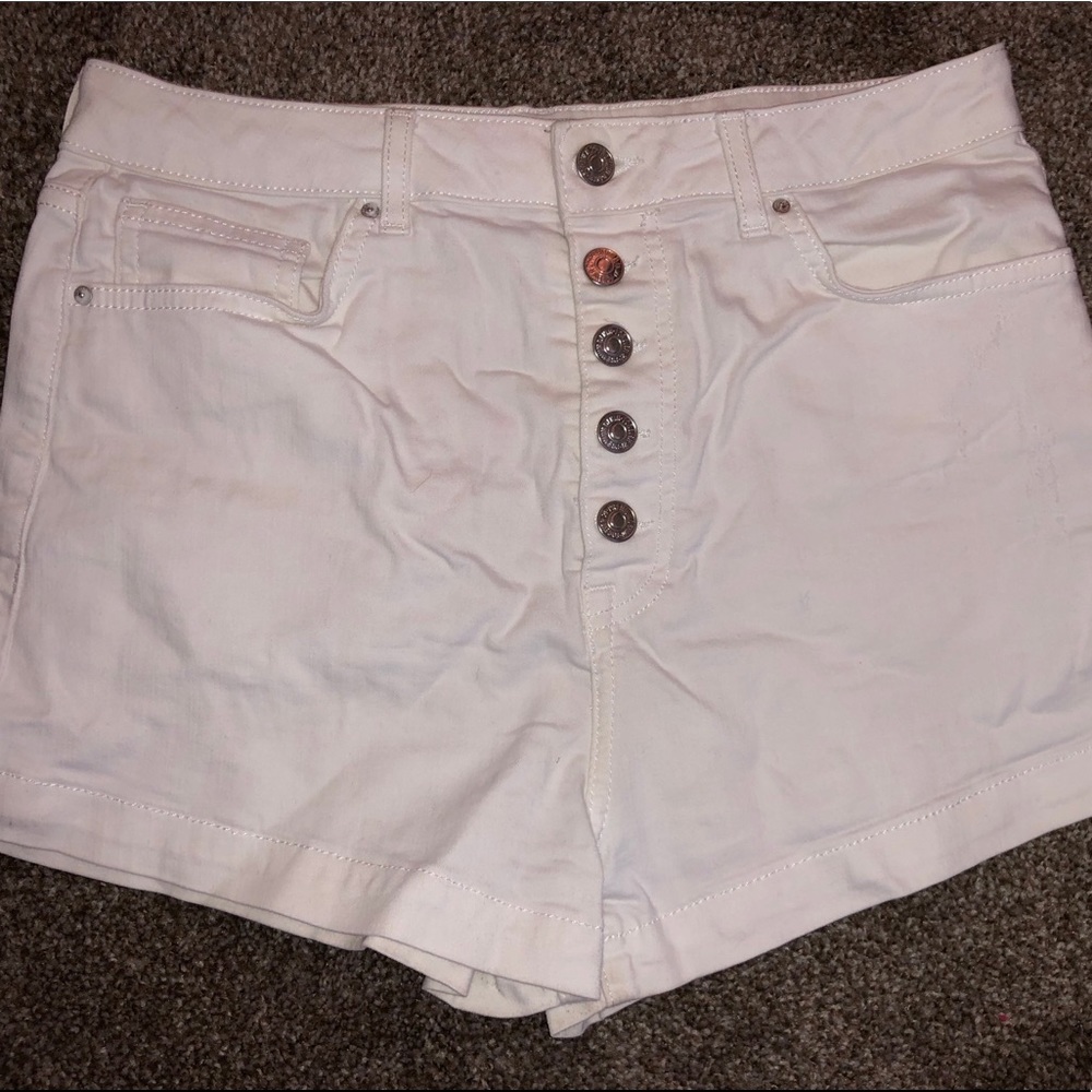Forever 21 white denim shorts